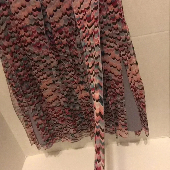 WD.NY Futter Lined Silk Skirt Size 14 Preowned Pleated Waist Side Zip Feminine - Picture 3 of 8